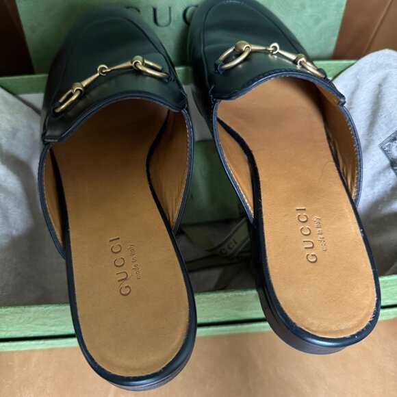 Gucci Princetown Leather Mule - Picture 2 of 6